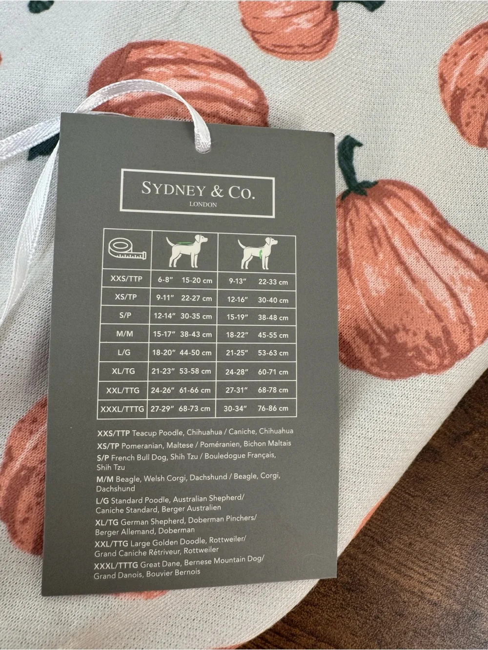 Pumpkin Dog Dress – Sydney & Co. London - NWT